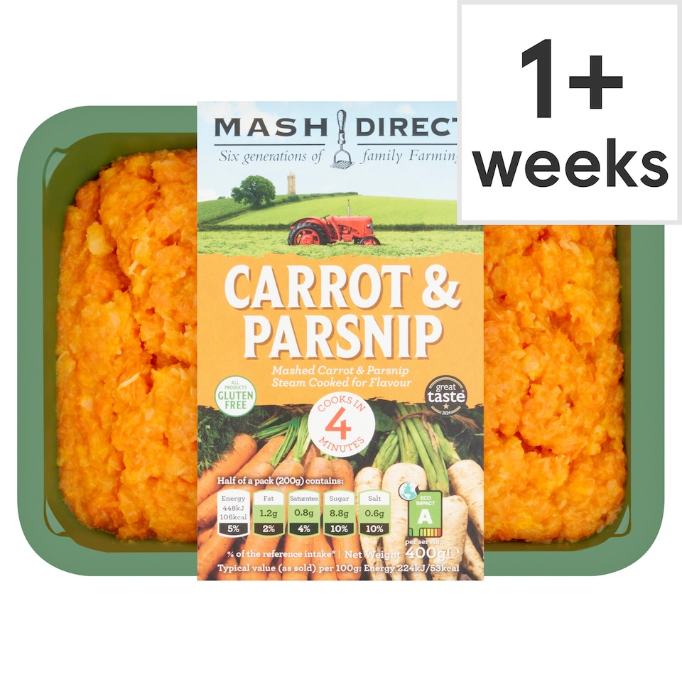 Mash Direct Carrot & Parsnip Mash 400G