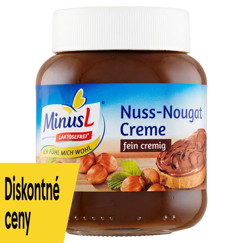 obrázok 1 z MinusL Orieškovo-nugátový krém bezlaktózový 400 g