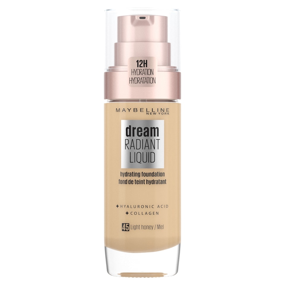 image 1 of Maybelline Dream Satin Liquid Foundation 45 Light Honey 30ml