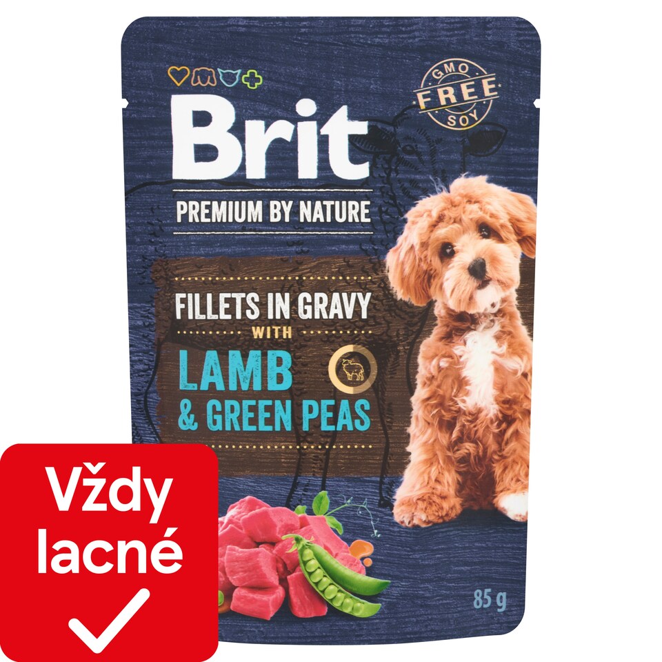image 1 of Brit Premium by Nature Lamb & Green Peas Complete Premium Wet Dog Food for Adult Dogs 85 g