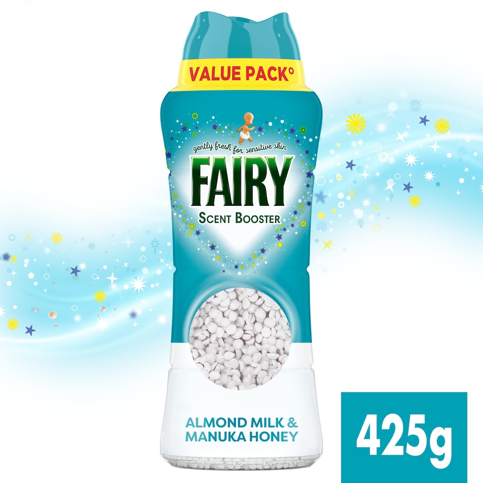 image 1 of Fairy In-Wash Scent Booster Almond Milk & Manuka Honey 425g