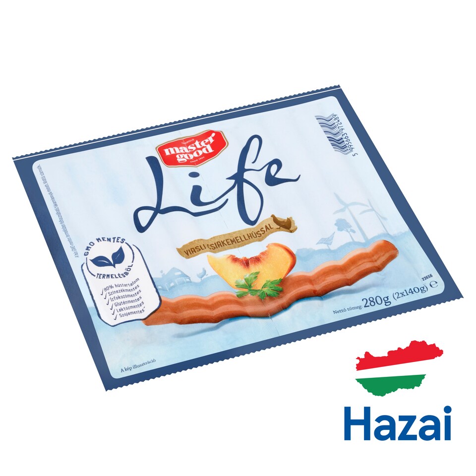 Master Good Life füstölt virsli csirkemellhússal 2 x 140 g (280 g)