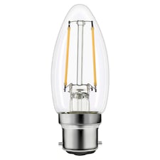 Tesco Led Filament Candle 25W Bayonet Cap 2 Pack