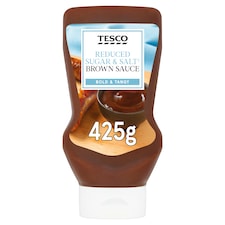 Tesco Reduced Sugar & Salt Brown Sauce 425G
