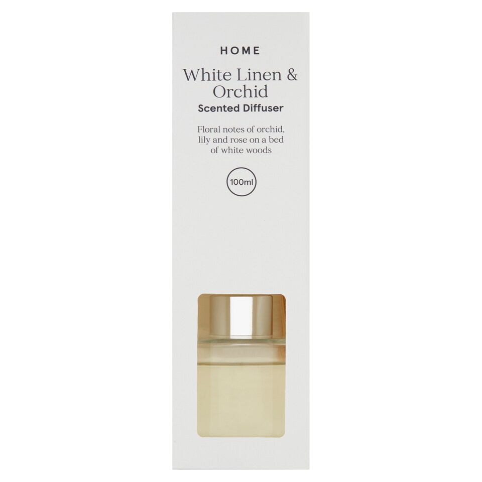 image 1 of Tesco White Linen & Orchid Diffuser 100Ml