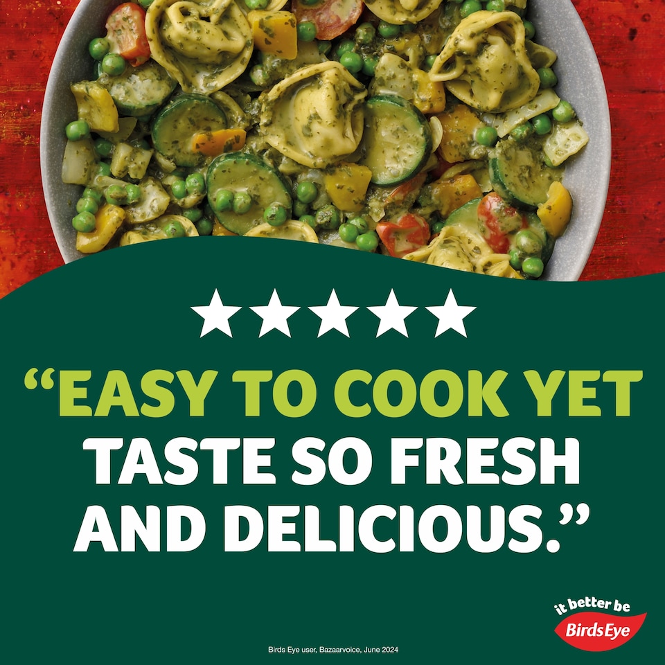 image 1 of Birds Eye Steamfresh Tortelloni with Vegetables and Pesto Meal for 1 350g