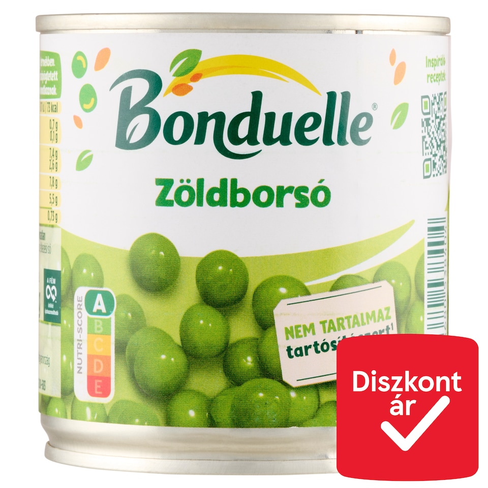 Bonduelle zöldborsó 200 g  1. kép