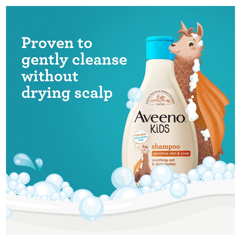 image 1 of Aveeno Kids Shampoo with Soothing Oat & Shea Butter 250ml