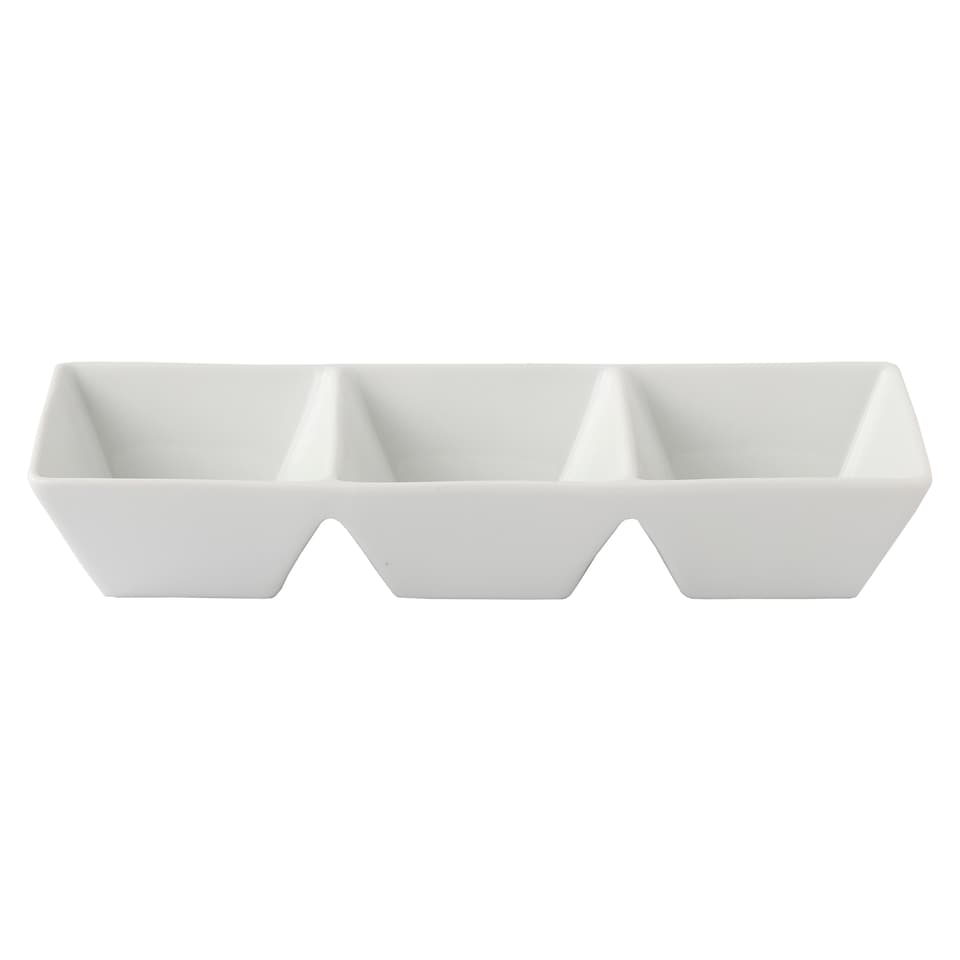 F&F Home Pearce 3 Section Serve Dish White