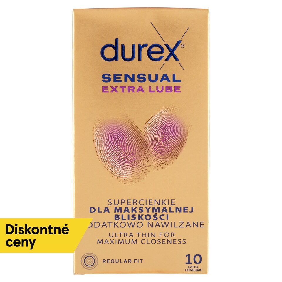 obrázok 1 z Durex Sensual Extra Lube prezervatívy 10 ks