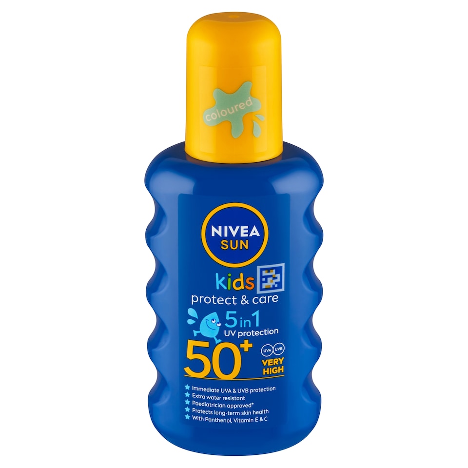 obrázok 1 z Nivea Sun Protect & Care Detský farebný sprej na opaľovanie OF 50+ 200 ml