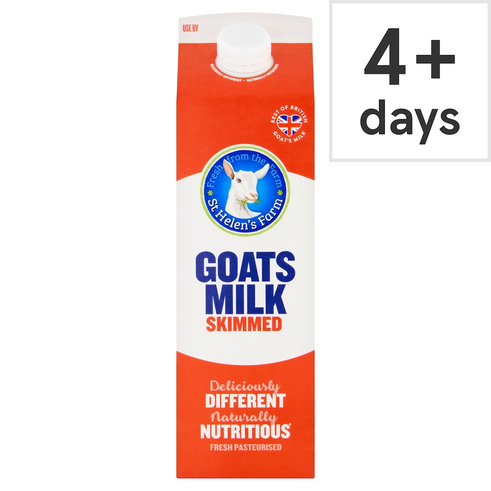 image 1 of St Helen's Fresh Skimmed Goats Milk 1 Litre