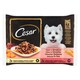 image 1 of Cesar Selection in Sauce with Chicken and Vegetables, with Beef and Carrot 4 x 100g (400g)