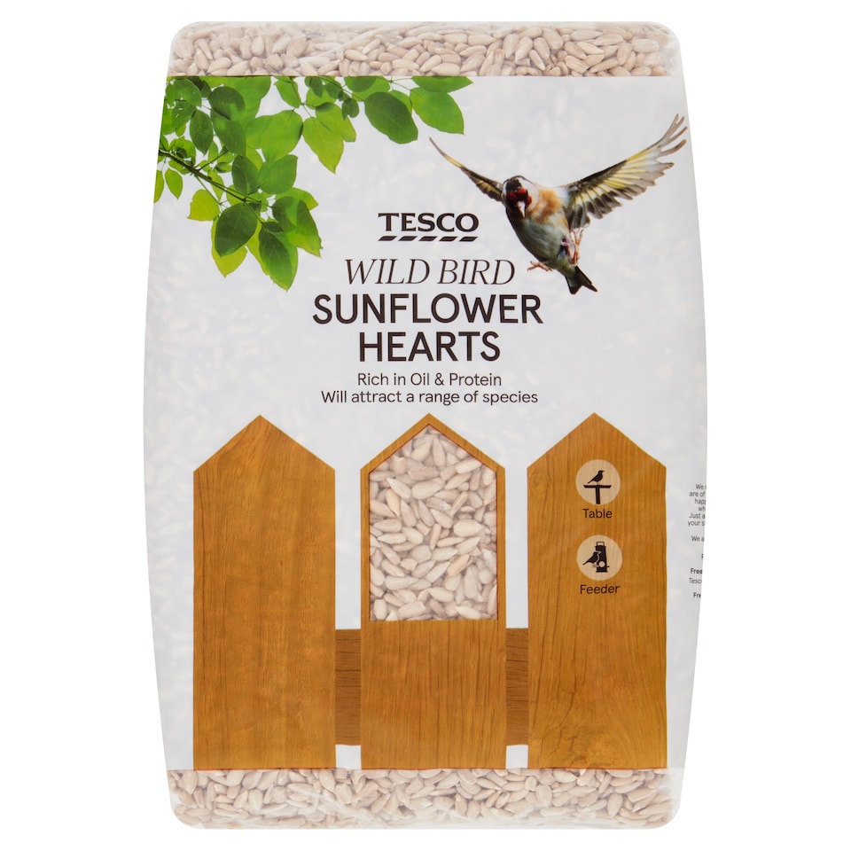 Tesco Wild Bird Sunflower Hearts 1Kg