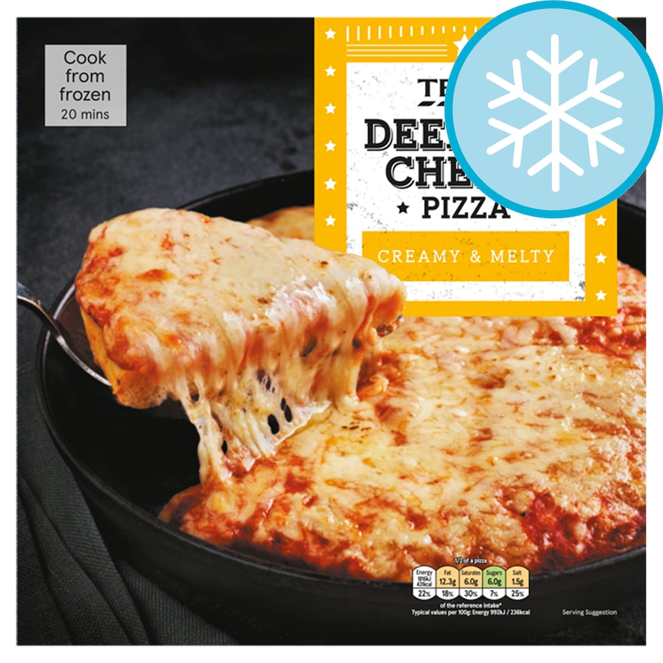 Tesco Deep Pan Cheese Pizza 386G