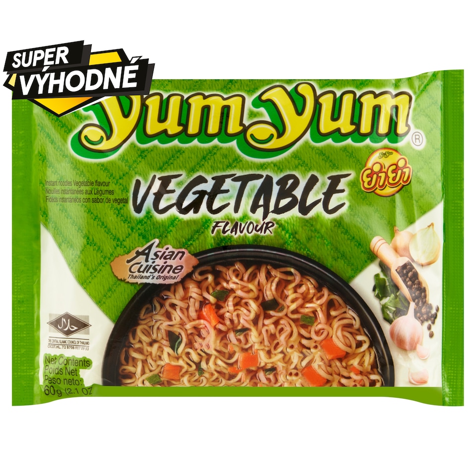 Obrázek 1 pro produkt Yum Yum Instantní nudlová polévka se zeleninovou příchutí 60g