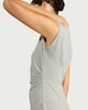 image 2 of F&F Sleeveless Ruched Side Midi Dress in Grey