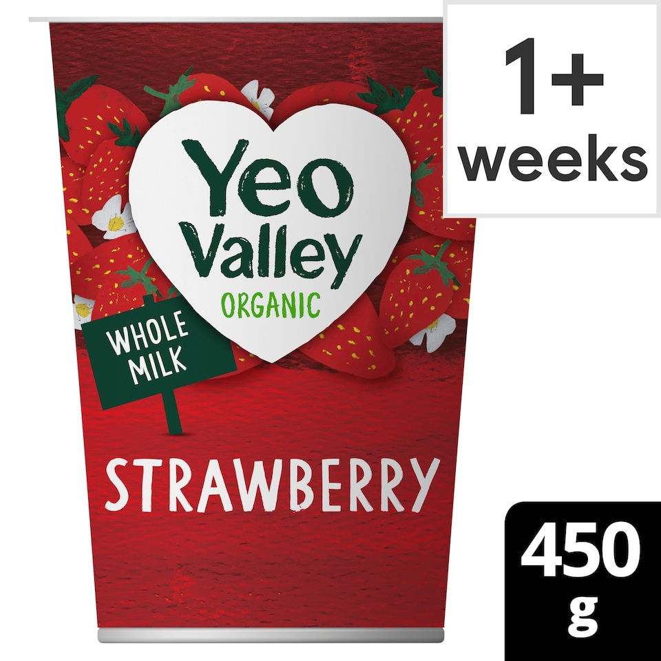 image 1 of Yeo Valley Strawberry Yogurt 450G