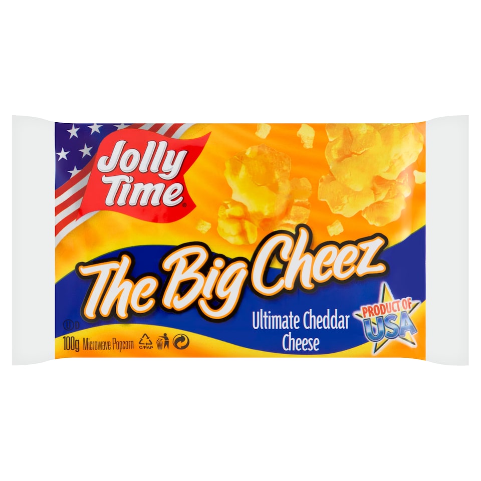 Jolly Time Microwave Popcorn with Cheese Flavor 100g