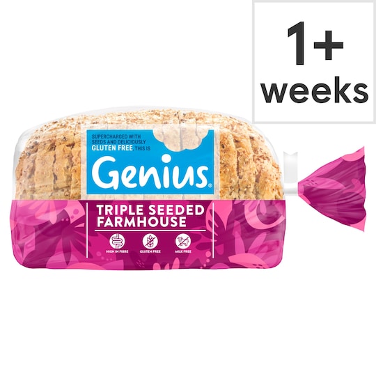 Genius Gluten Free Triple Seeded Farmhouse Loaf 535G Tesco Groceries