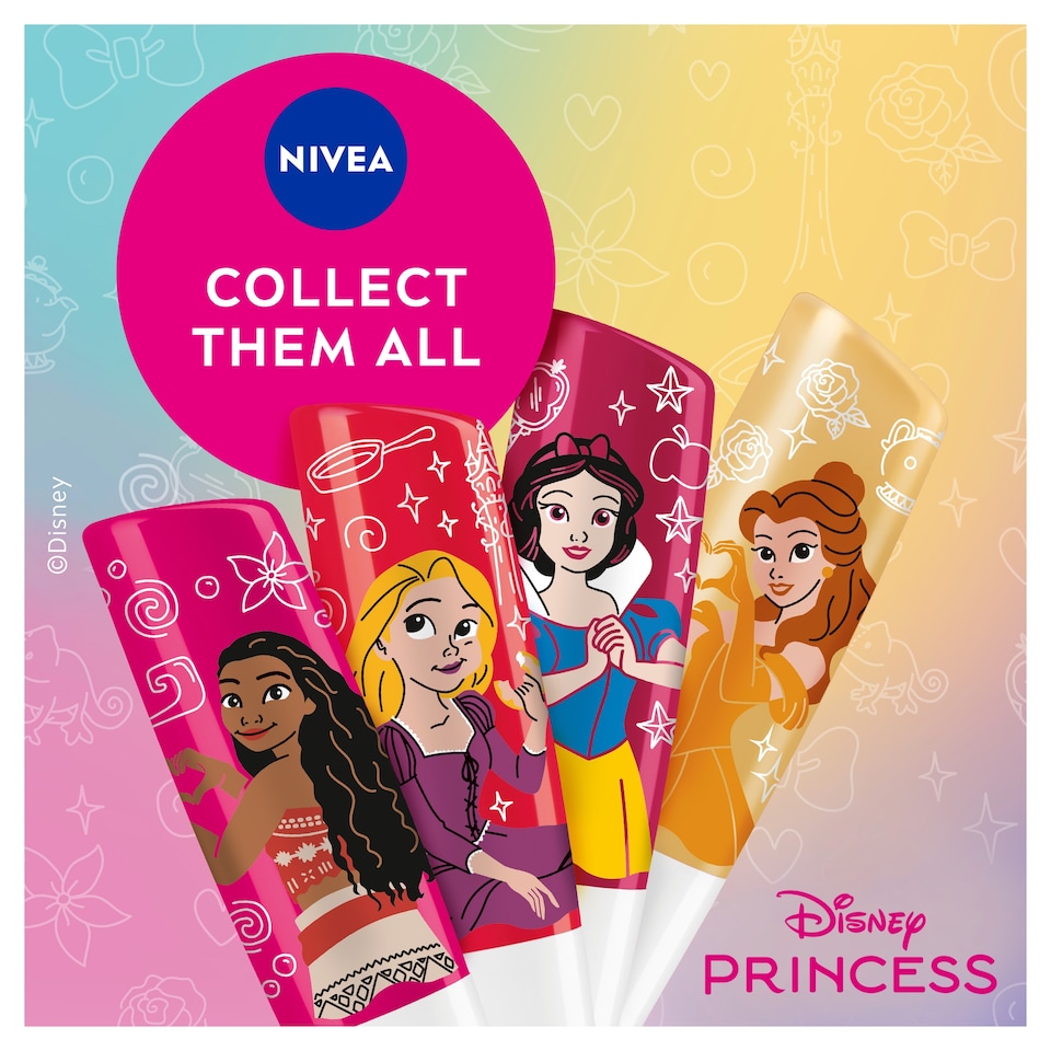 image 1 of NIVEA Disney Princess Snow White Candy Apple Dream Lip Balm 4.8g