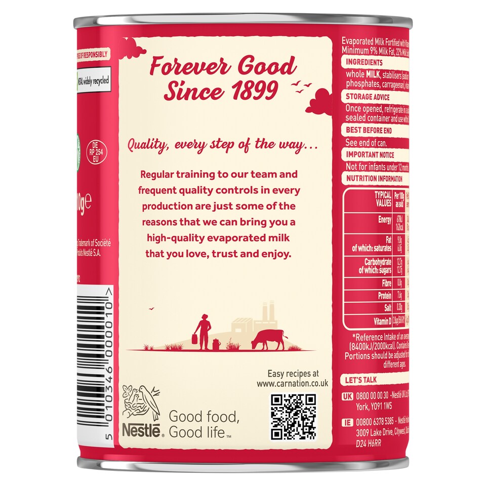 image 1 of Carnation Evaporated Milk Tin 410g