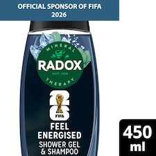 Radox For Men Feel Energised 2in1 Shower Gel & Shampoo 450ml