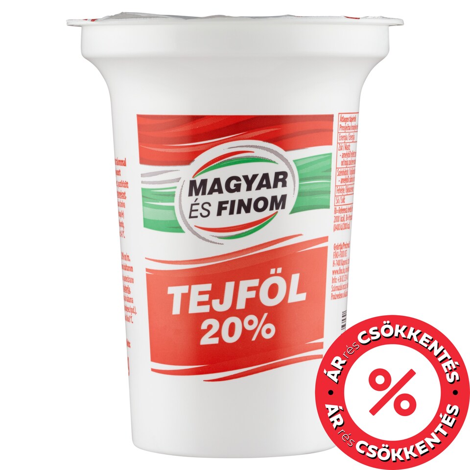 Magyar és Finom tejföl 20% 320 g