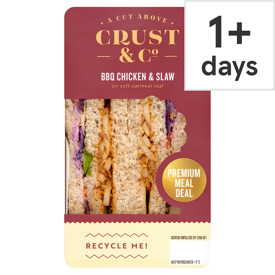 Crust & Co BBQ Chicken & Slaw Sandwich 211g