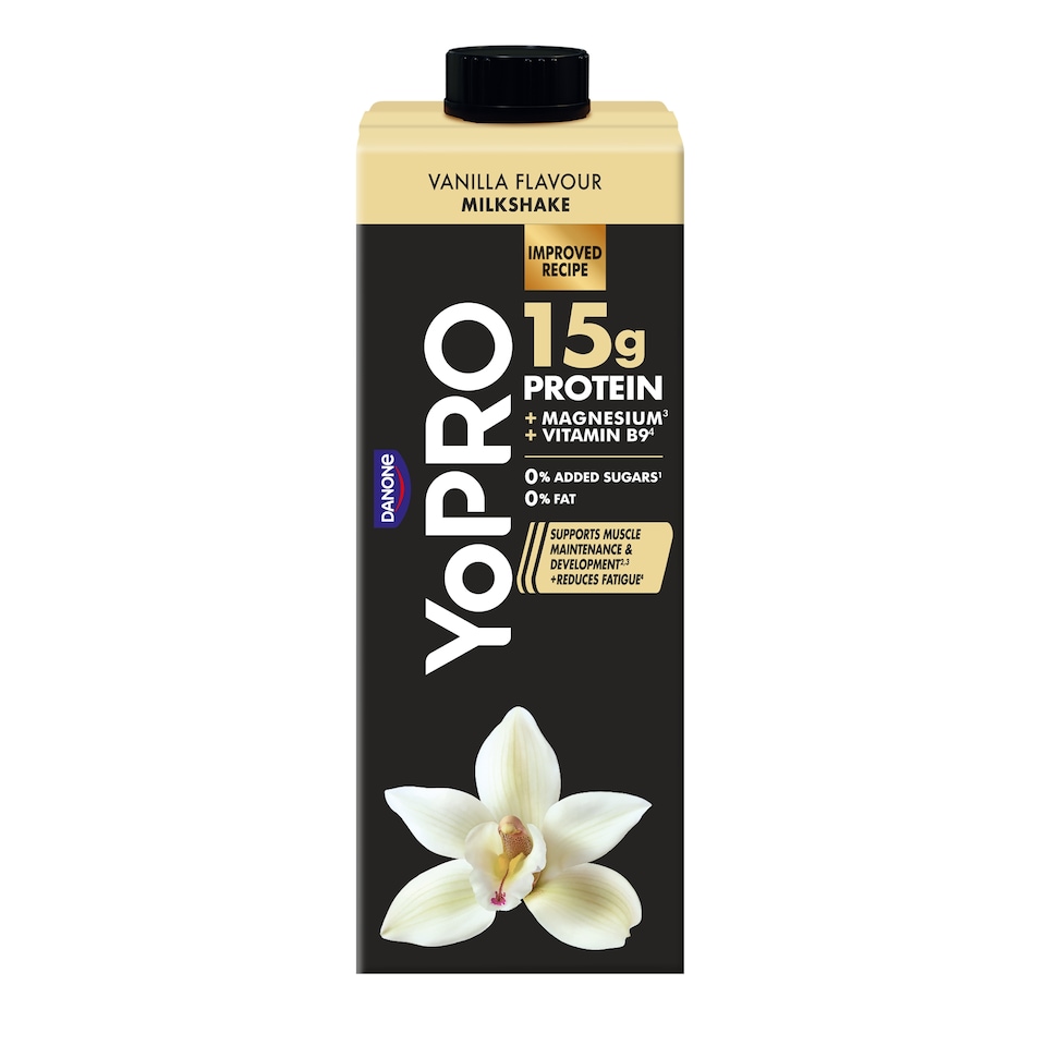 Obrázek 1 pro produkt YoPRO Protein mléčný nápoj s vanilkovou příchutí 250ml