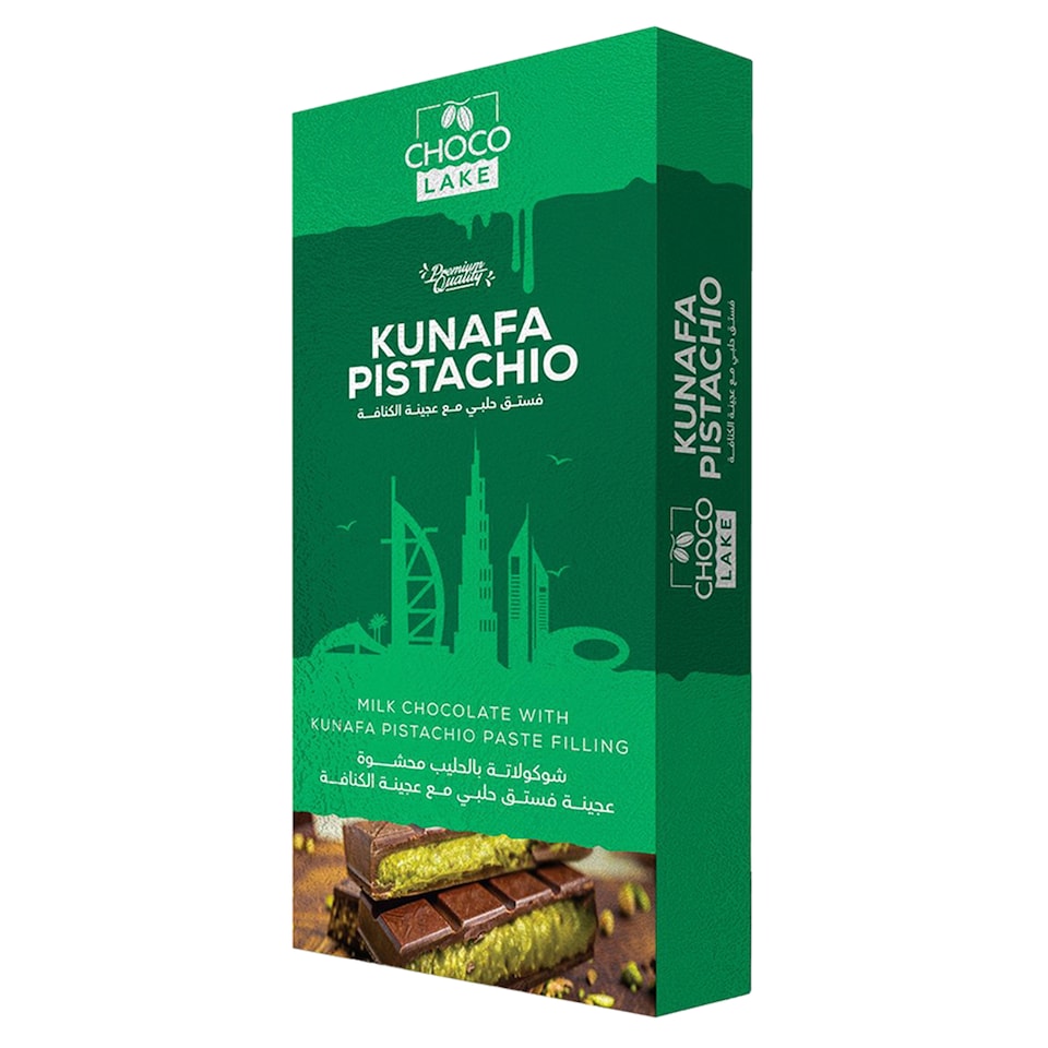 ChocoLake Premium Dubai Chocolate Kunafa & Pistachio 190g