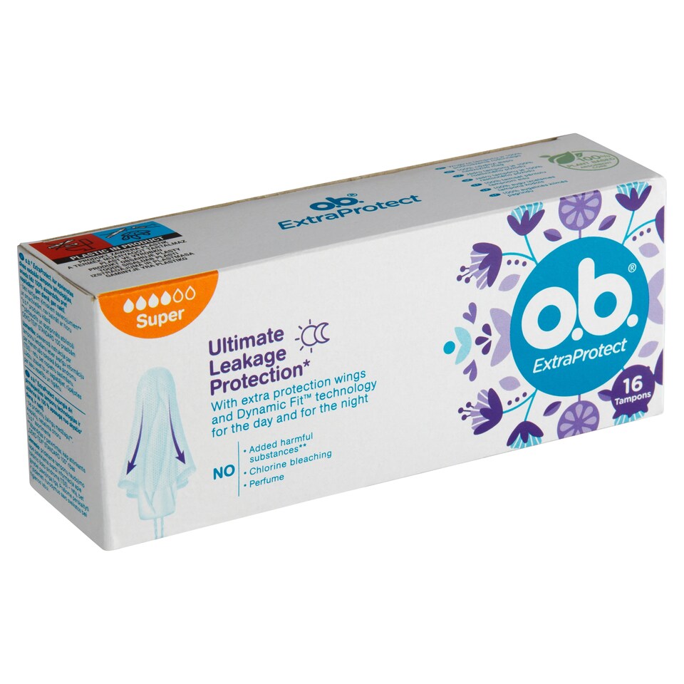 Obrázek 1 pro produkt O.B. ExtraProtect Super tampony 16 ks