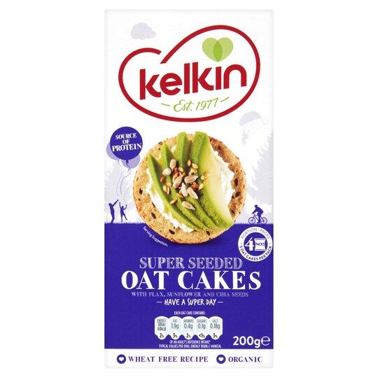 Kelkin Super Seeded Oatcakes 200G Tesco Groceries