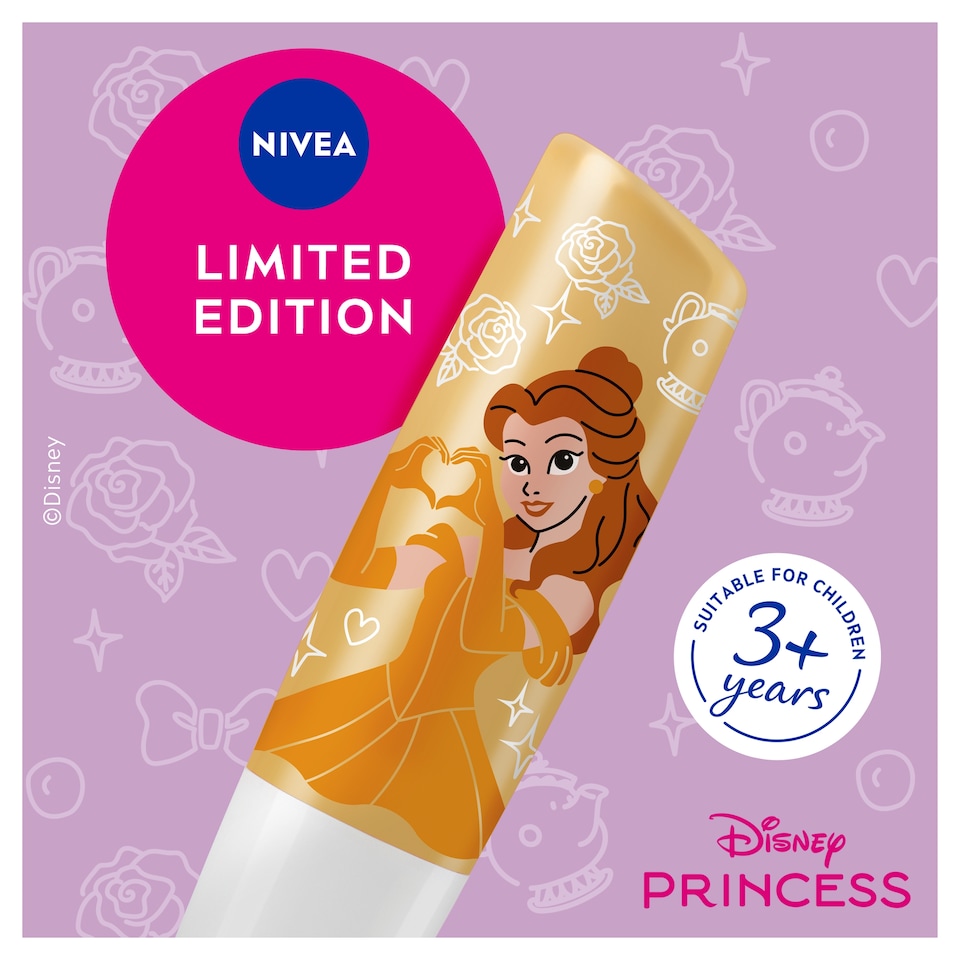 image 1 of NIVEA Disney Belle Vanilla Cupcake Lip Balm 4.8g
