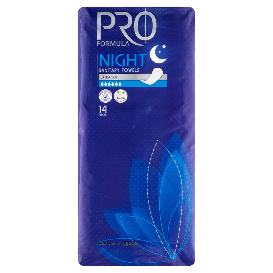 Tesco Pro Formula Night hygienické vložky 14 ks