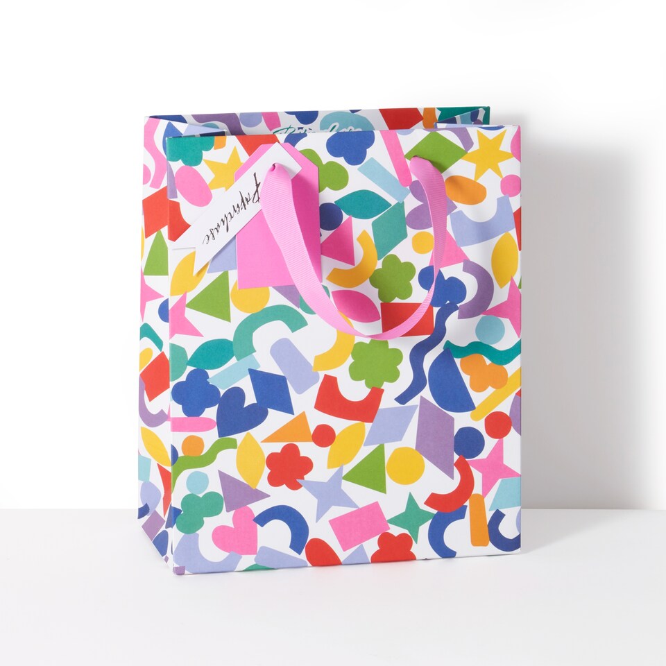 image 1 of Paperchase Rainbow Medium Gift Bag