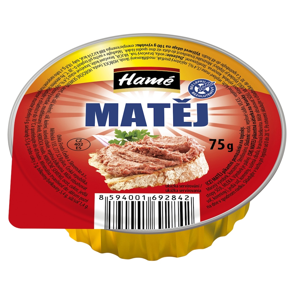 Hamé Matěj Spicy Spread for Toast 75g