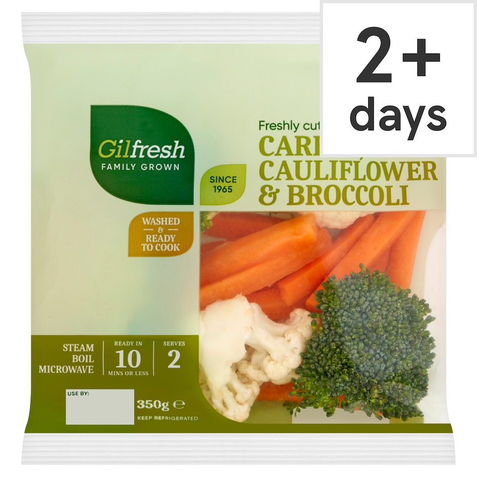 Gilfresh Freshly Cut Carrot, Cauliflower & Broccoli 350g