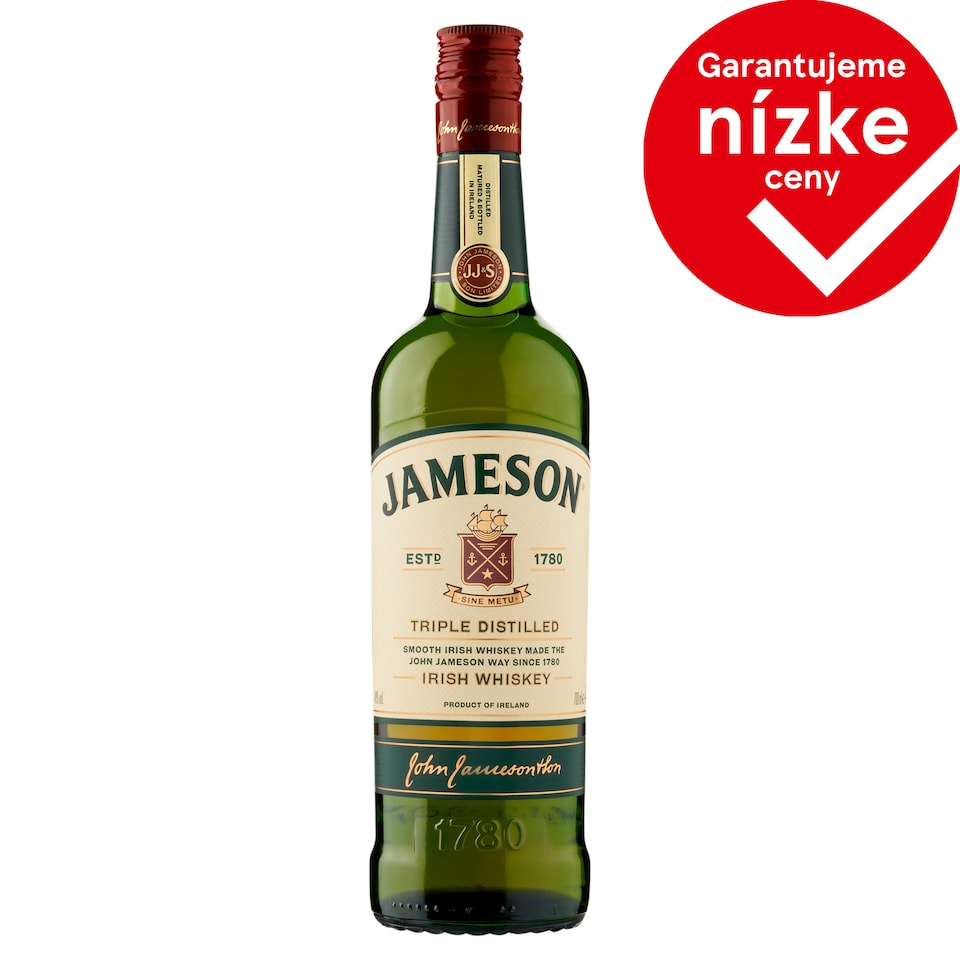 JAMESON IRISH WHISKEY 40% 0,7 l
