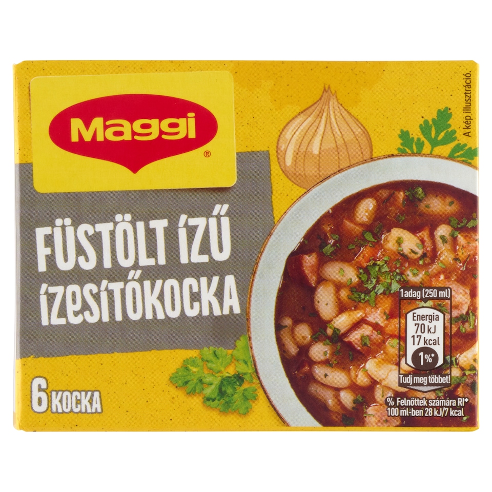 Maggi füstölt ízű ízesítőkocka 6 db 60 g  1. kép