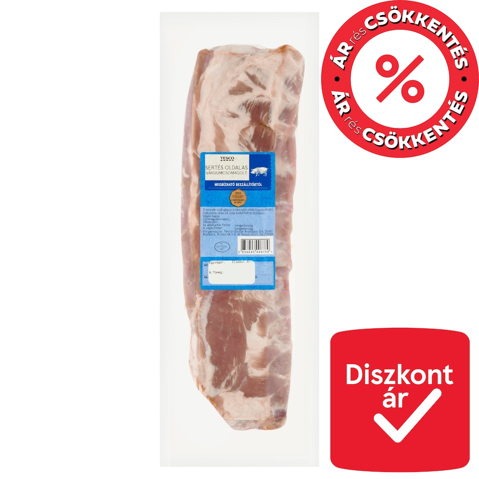 Tesco sertés oldalas
