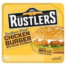 Rustlers Southern Fried Chicken Burger 132G