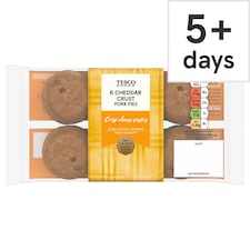 Tesco Cheese Crust 6 X Mini Pork Pies 300G