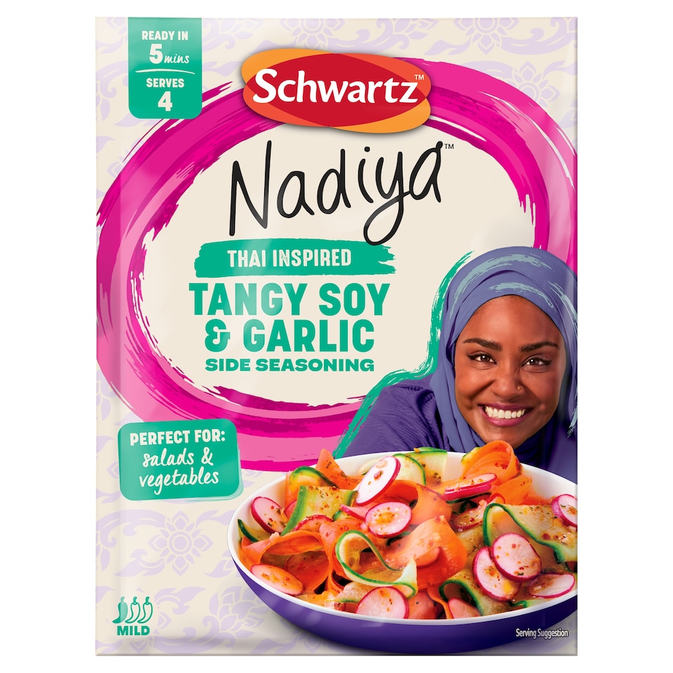 Schwartz Nadiya Tangy Soy & Garlic Side Seasoning 20g