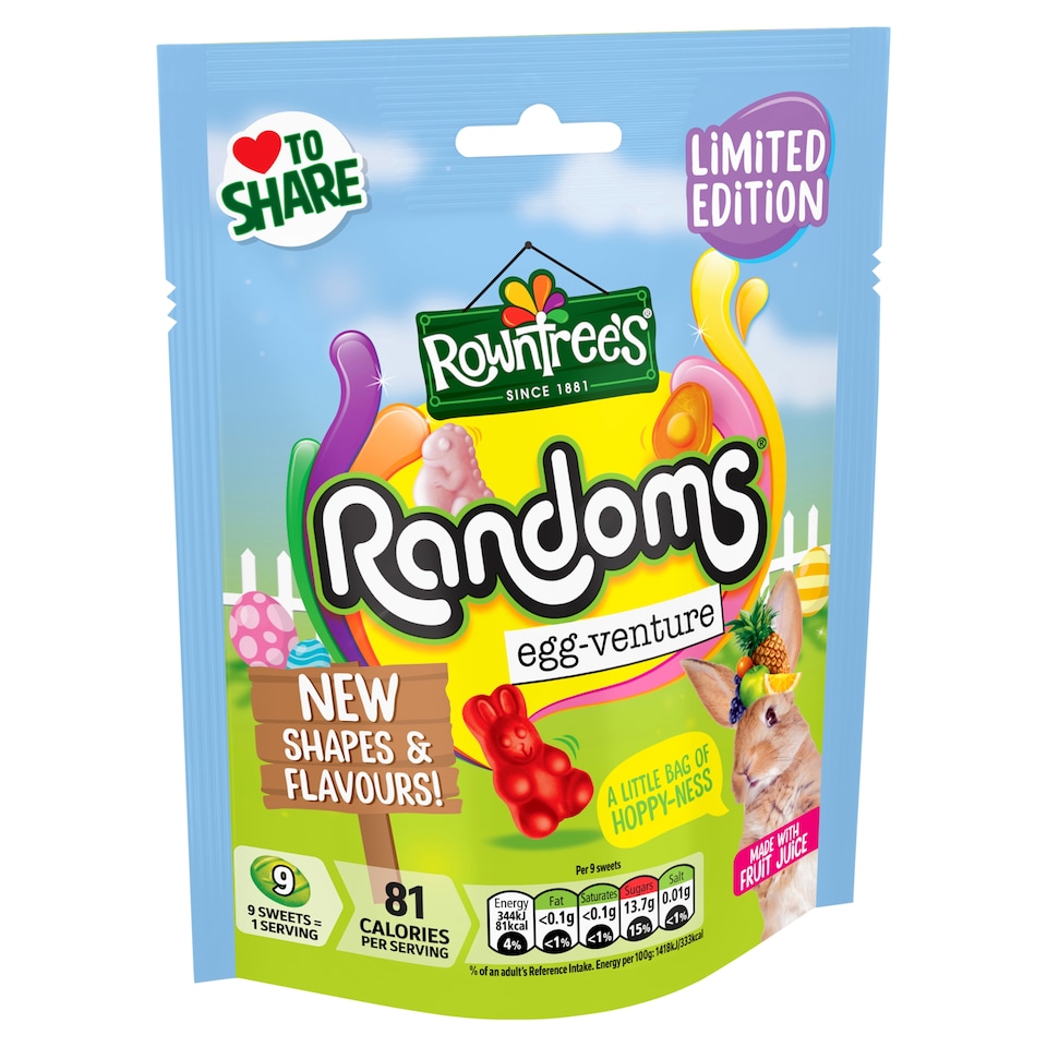 image 1 of Rowntrees Randoms Egg-Venture Bag 130g
