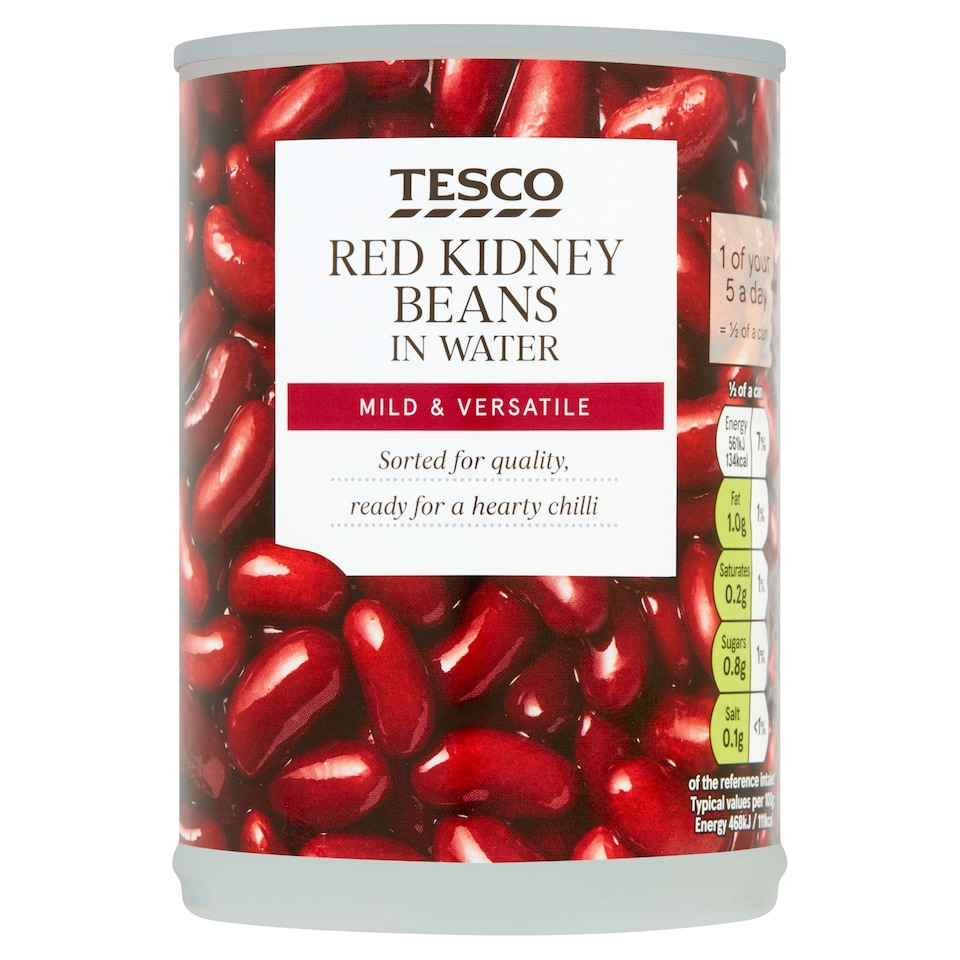 Tesco Red Kidney Beans In Water 400G
