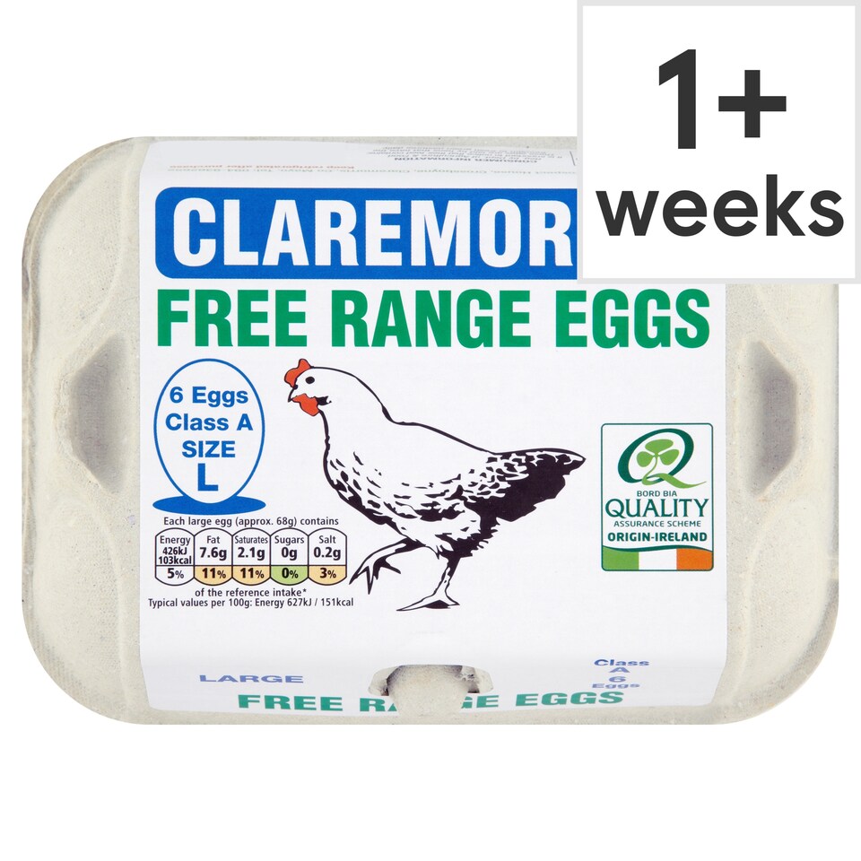 Clare Morris Fre Range Eggs 6 Pack Large