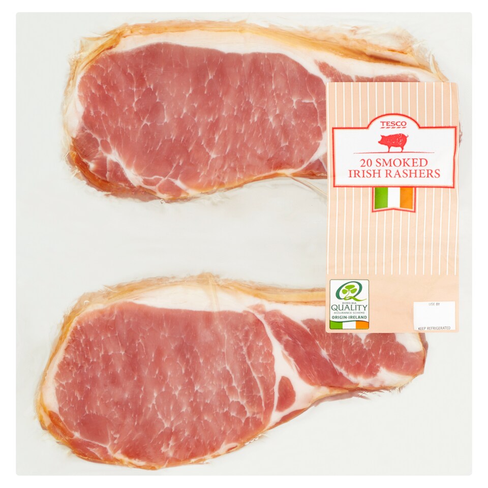 Tesco Smoked Irish Rashers 822G