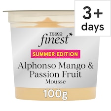 Tesco Finest Alphonso Mango & Passionfruit Mousse 100g