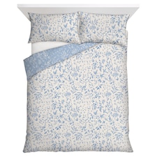 F&F Home Bedding Brushed Botanical Floral Duvet Set King